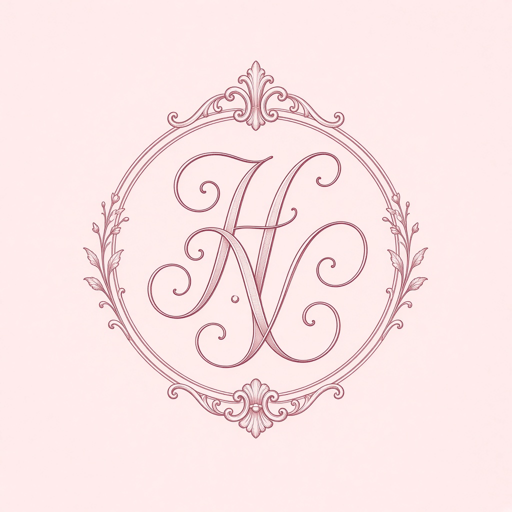 Monogram HV — prepletené iniciály